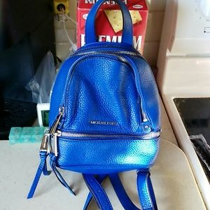 NWOT Michael Kors Blue Backpack purse